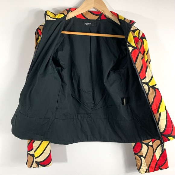 Totem Zip Up Abstract Print Jacket - Picture 8 of 15